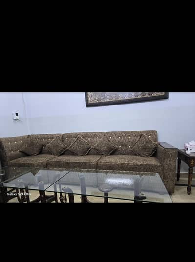 5 seater L type sofa set