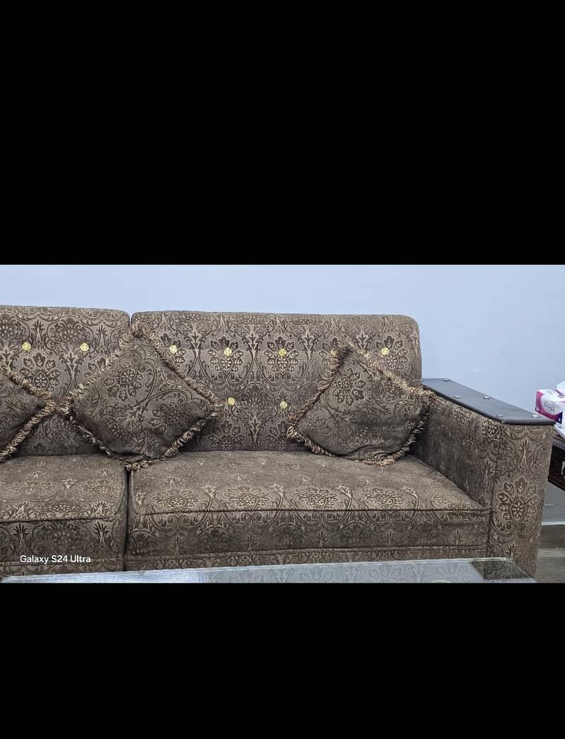 5 seater L type sofa set 2