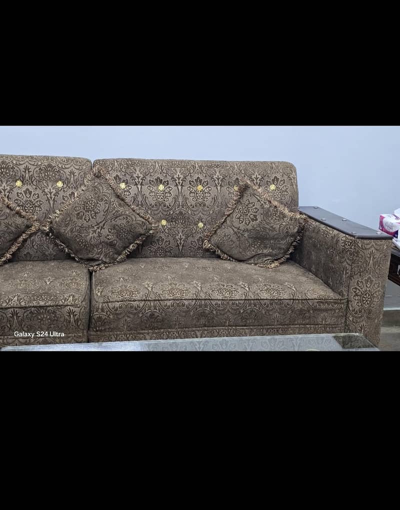5 seater L type sofa set 3