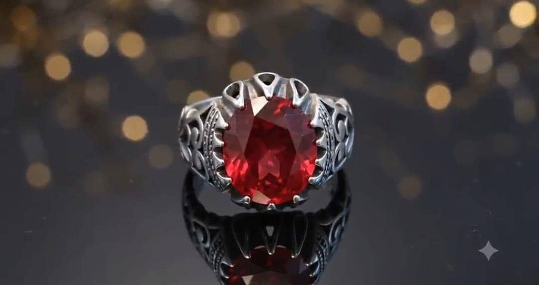 Real Certified "Ruby Gemstone Ring" 1