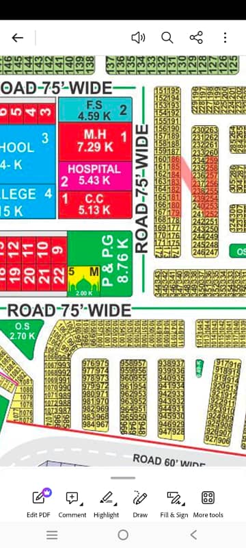 5 Marla 75 Feet Road Plot For Sale In N Block LDA CITY