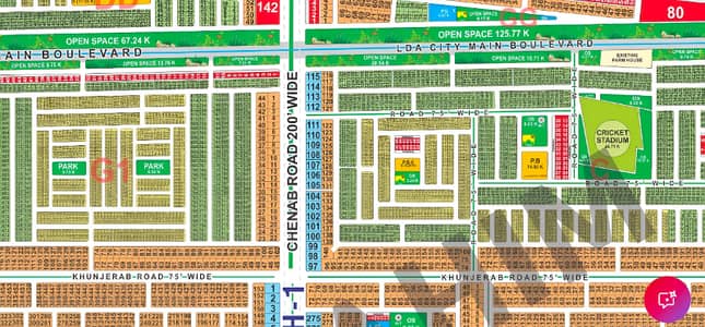 5 Marla 75 Feet Road Plot For Sale In C Block LDA CITY