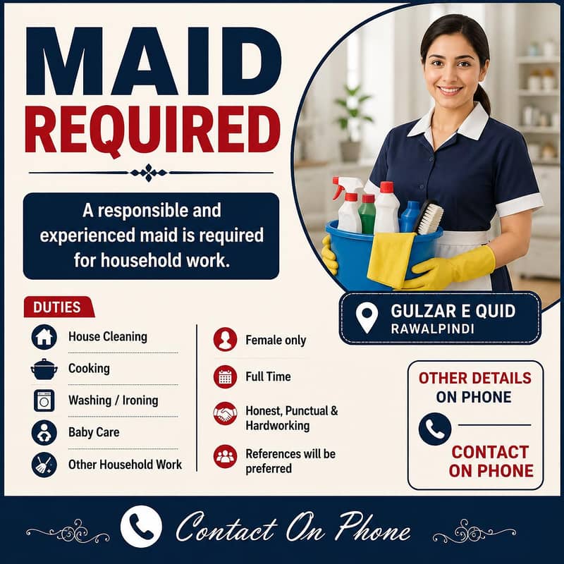 Maid Required 0
