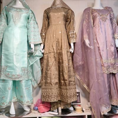 All type of suits available at whole sale rates.