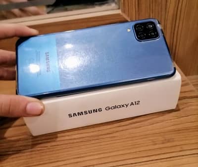 SAMSUNG GALAXY A12. WITH COMPLETE BOX.