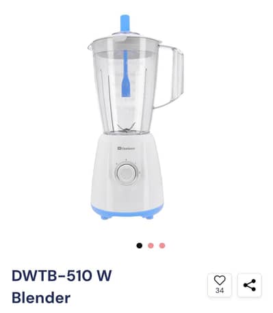 Brand New Dawlance Blender Only 3 Months Used With Company Warranty