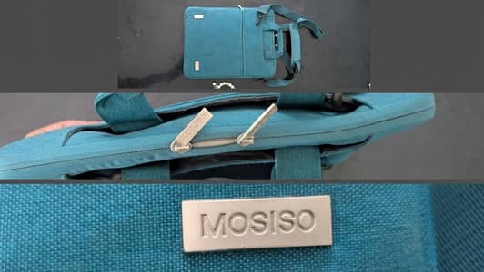 MOSISO Original Laptop Bag / Shoulder Bag - Teal color-Condition 10/10