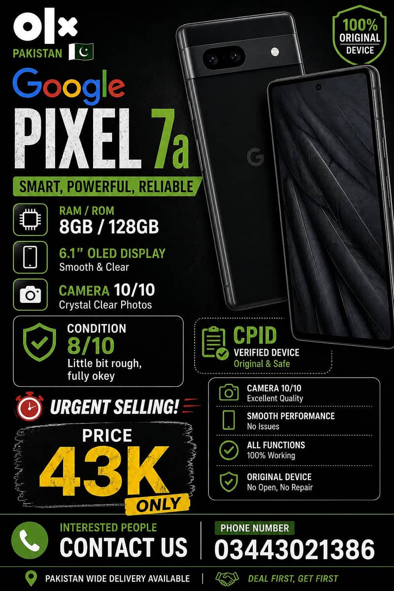 google pixel 7 A 0