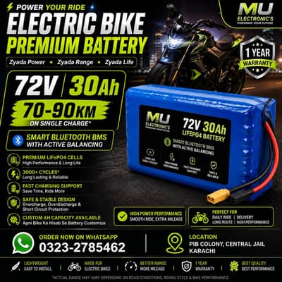 72v 30 Ah Lifepo4 Battery - Jk Smart Bluetooth Bms