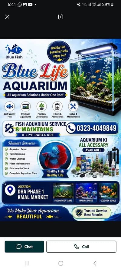 fish aquarium service available
