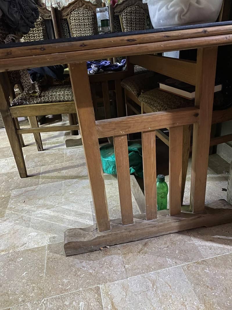 6 chairs with dining table 3