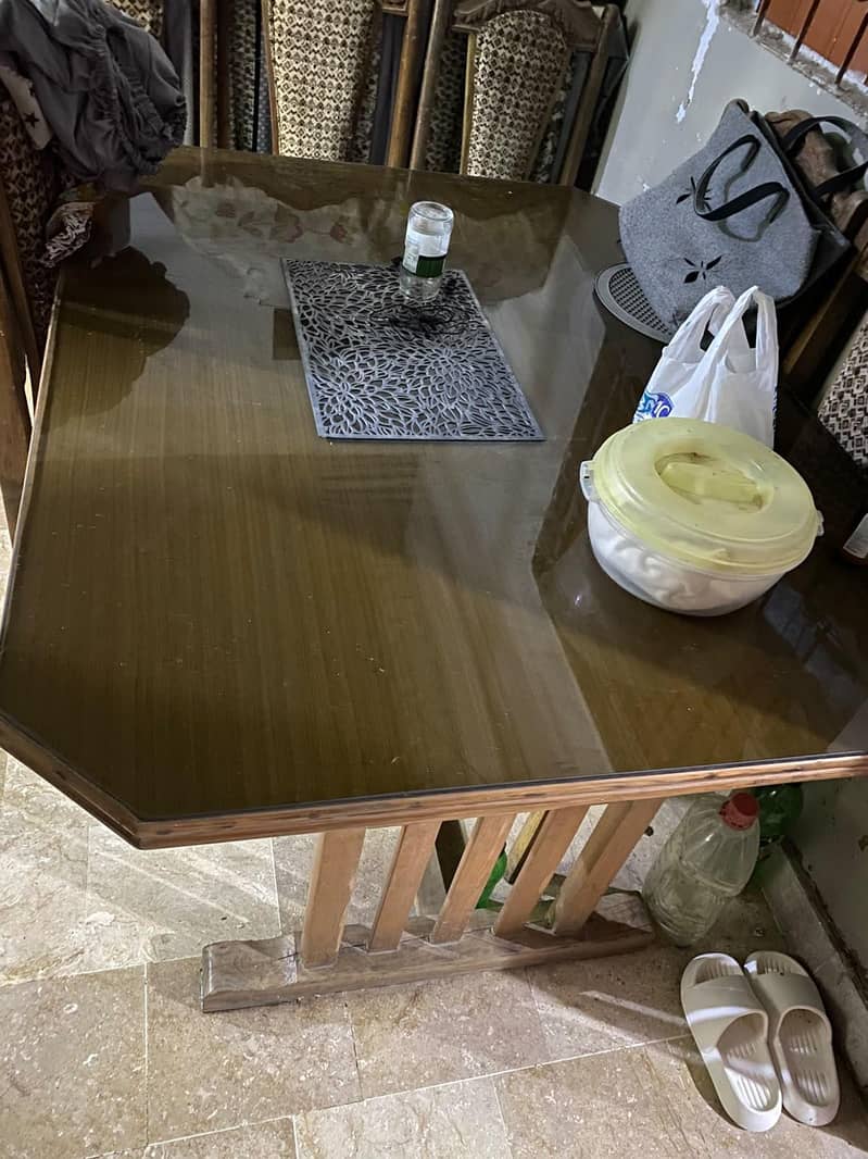 6 chairs with dining table 4