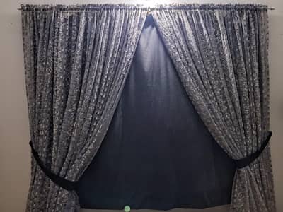 luxury double layer curtains
