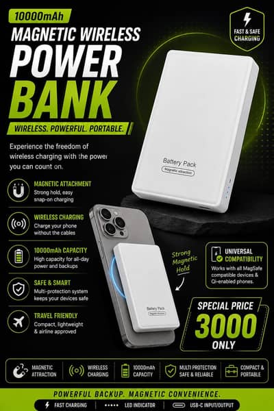 megnatic wireless powerbank