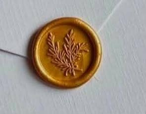 Custom Wax Seal Stamp | Premium Brass Logo & Wedding Seal Stamp