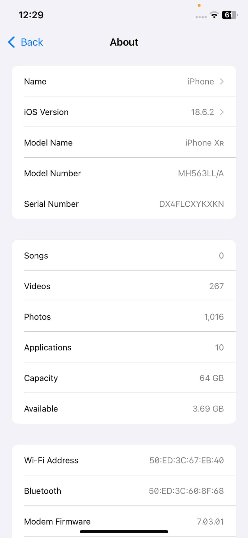 Apple iPhone XR 6