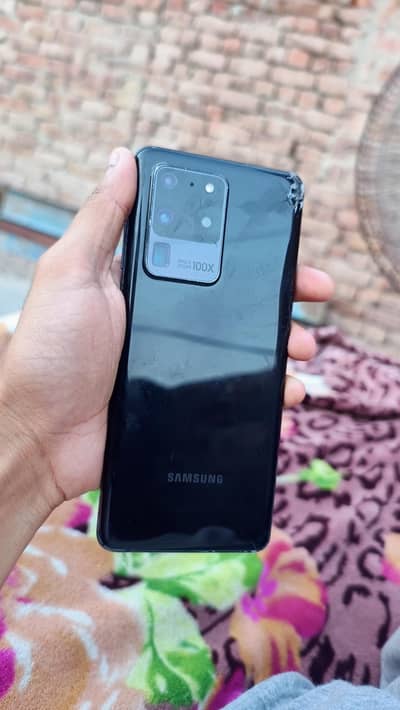 Samsung s20 ultra 12gb 128gb finger print face id ok hai