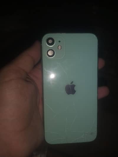 Apple iPhone 11 green juat board camera and panel missing