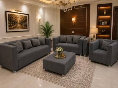 SOFA SET 3+2+1 WITH TABLE BRAND NEW TURKISH STYLE 03281010987