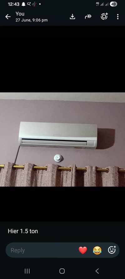 Hier 1.5 Ton Split Ac