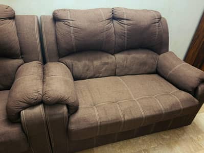 Brand New 7 Seater Sofa Set Dark Brown - Rs. 65,000*