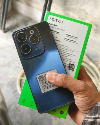 Infinix Hot 40 Pro 8+8/256GB complete saman add tasli se parlo