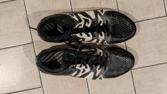 size 43 original adidas X 15.1 FG/AG Football Cleats—Used white/black
