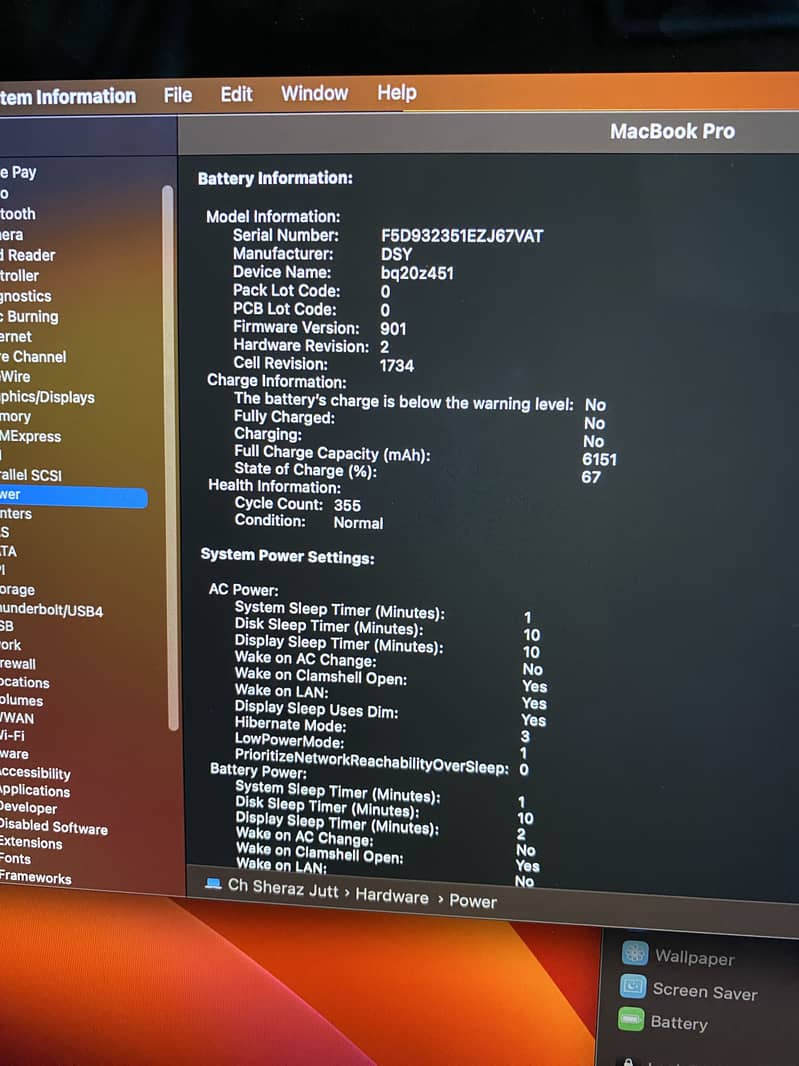 MacBook pro 2019 6