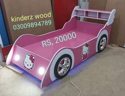 kids car shape beds, 6 feet by 3 feet