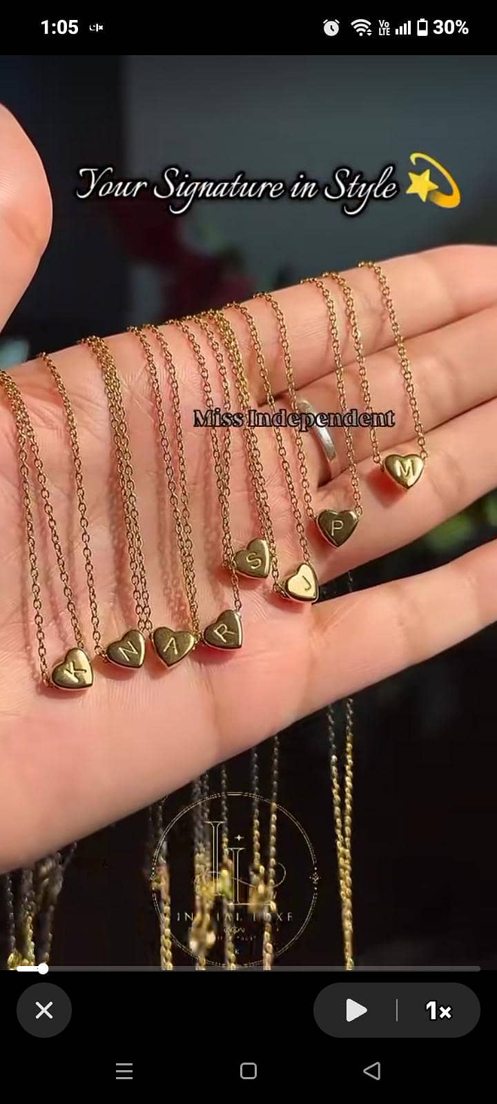 Initial necklace 0