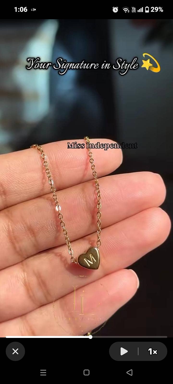 Initial necklace 1