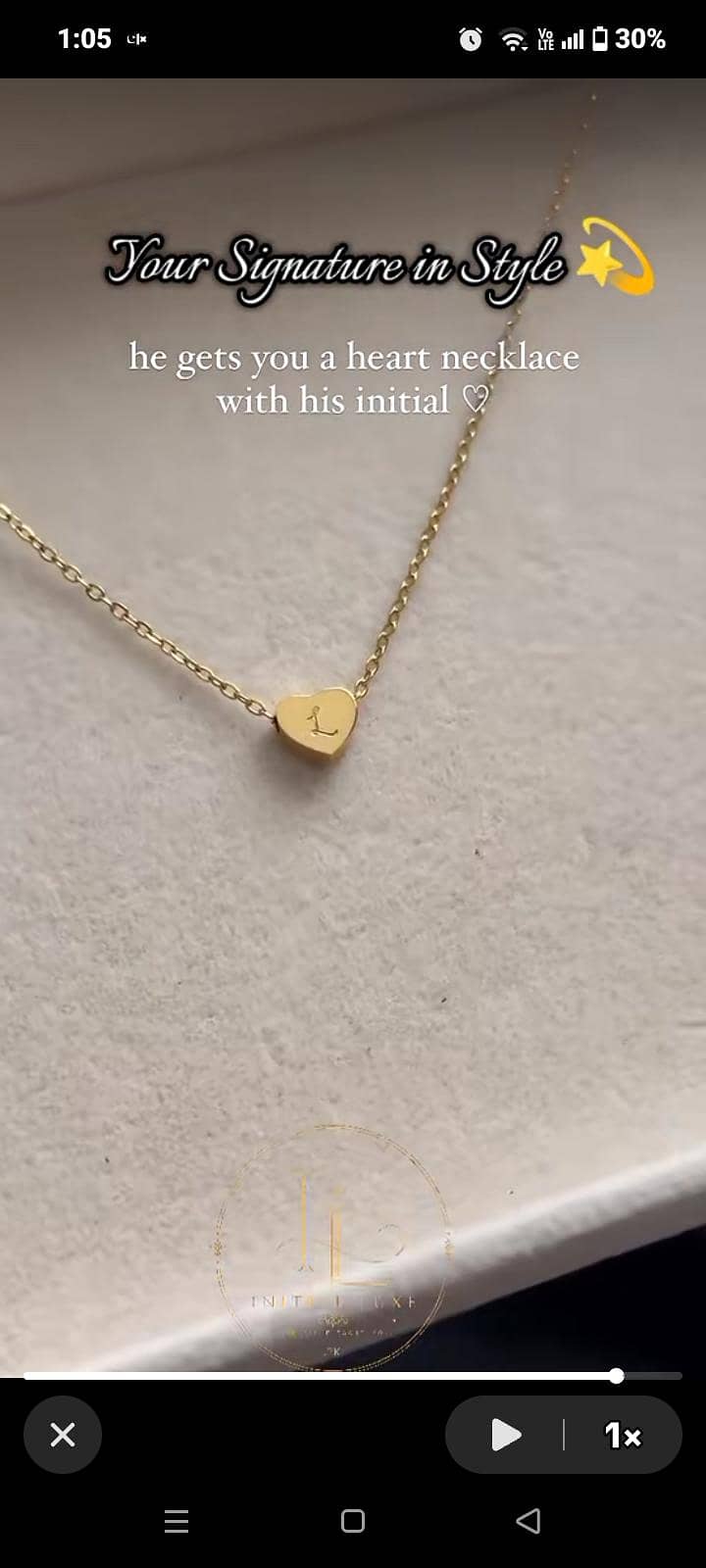 Initial necklace 2