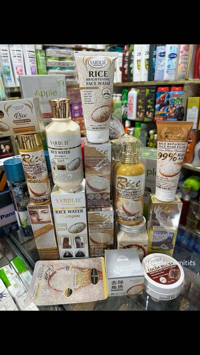 RICE PACKAGE SHAMBOO CREAM HAIR SERUM alsoo WORK PRODUCTS
