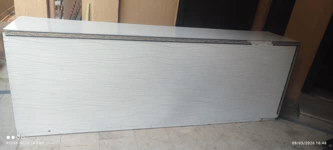 counter and wooden rags