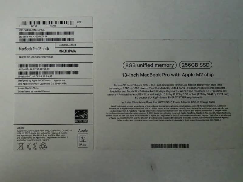 Macbook Pro M2 Chip 11