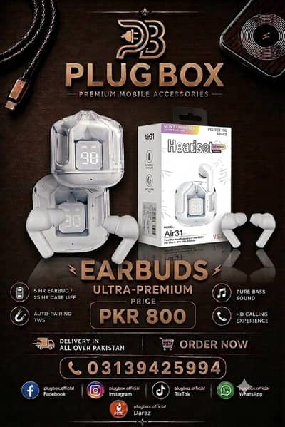 Air31 V5.3 Wireless Earbuds