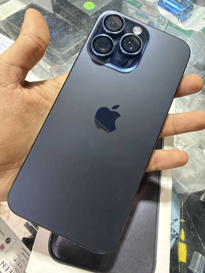 Apple iPhone 15 Pro Max 256gb Blue titanium FU 90Bh with box