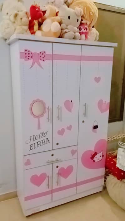 kids cupboard almari wardrobe 3 door location Gulshan maymar karachi