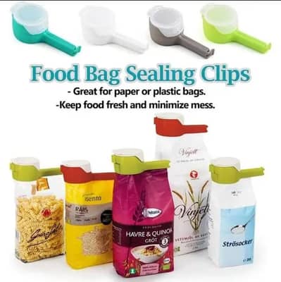 2 Pcs Food Sealing Clips With Discharge Nozzle
