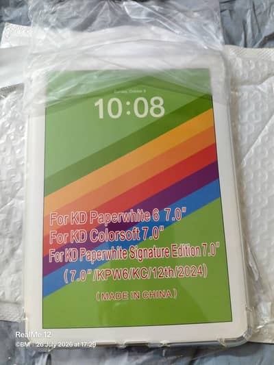 Transparent  back Cover for Kindle 7 inch