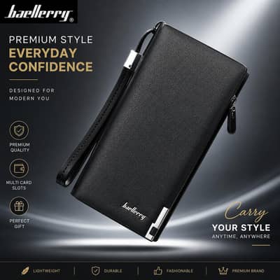 Baellerry Pu Leather Long WalletMulticolor  Unisex