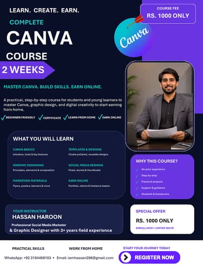 Join my 2-Week Canva Course for students, beginners, and freelancers.