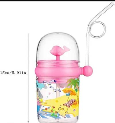 kids support cups blue pink plastics 8×6×4.