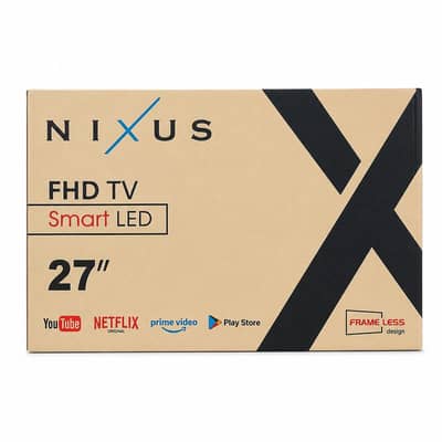 Nixus 27” FHD Smart LED TV- Frameless Design | Youtube, Netflix,
