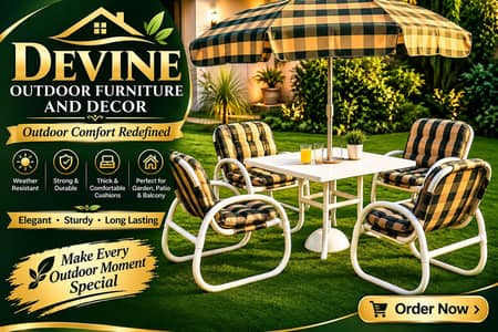 Elegant Outdoor chair and table