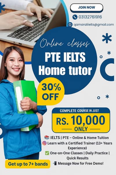 IELTS PTE ONLINE CLASSES HOME TUITION
