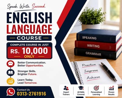 English language course home tuition or online classes