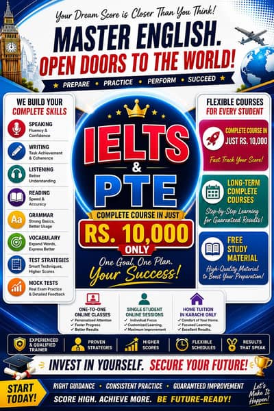 English language home tuition and online classes