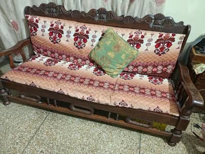 wooden sofa set