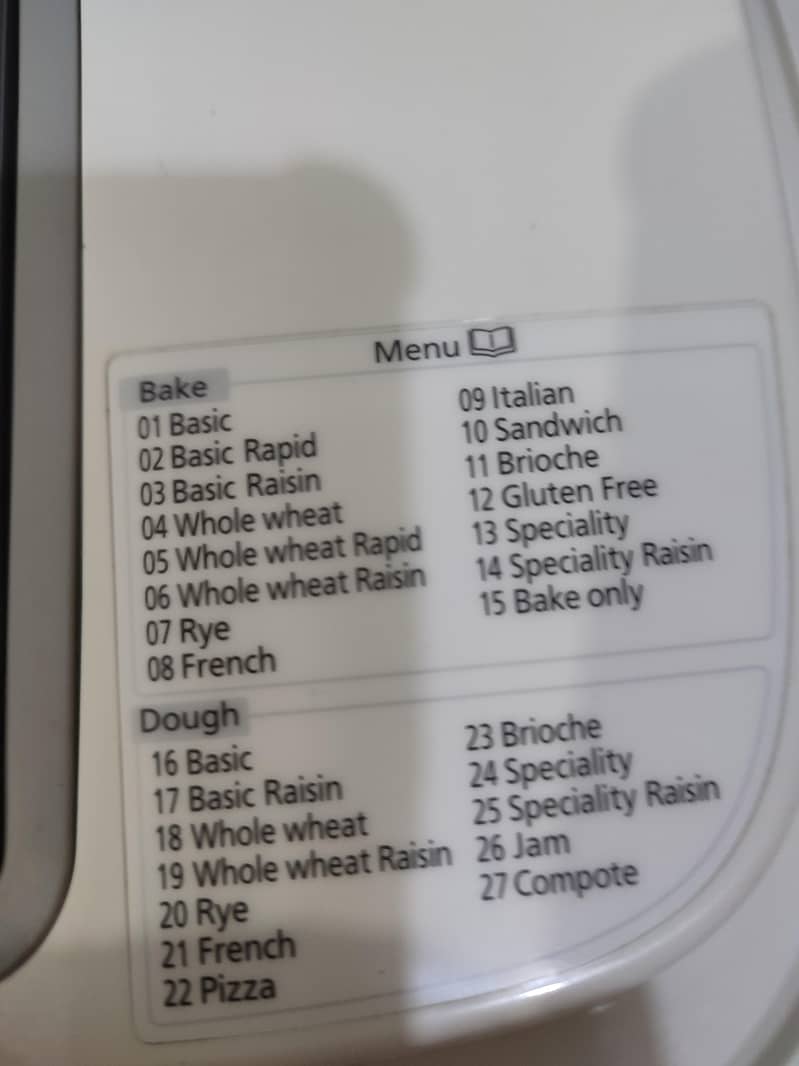 Panasonic  Bread Maker/Dough Maker with Accessories 14